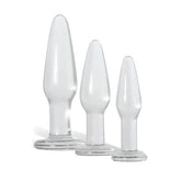 Adam & Eve Glass Anal Training Trio - 3 Sizes Included > Sex Toys > Glass